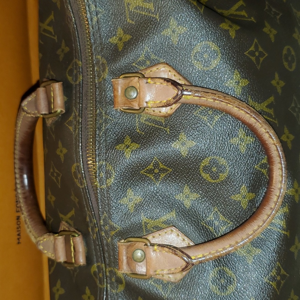 Authentic Vintage Louis Vuitton Monogram Speedy 30 GUC - Picture 9 of 10